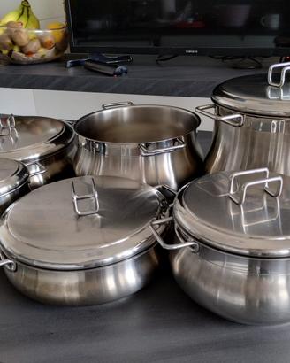 Set 7 pentole Barazzoni inox 18/10