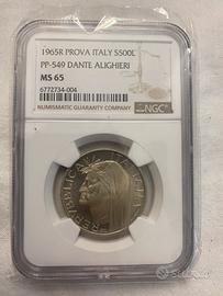 500 llire Dante Prova