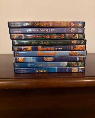 Lotto 9 Film Disney -Peter Pan, Garfield triologia