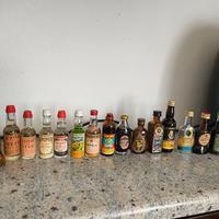 Lotto 15 Bottigliette Mignon Liquore Vintage E Rar