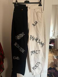 Jeans black & white No FuN