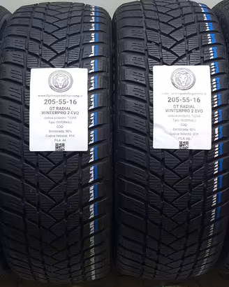 4 GOMME 205 55 16 GT RADIAL A72248