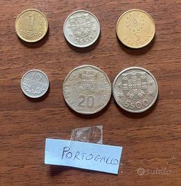 Lotto 6  monete portogallo