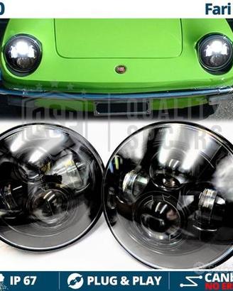 2 FARI LED Anteriori 7 Pollici PER FIAT 850 6500K