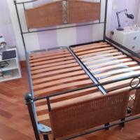 letto midollo e ferro battuto 