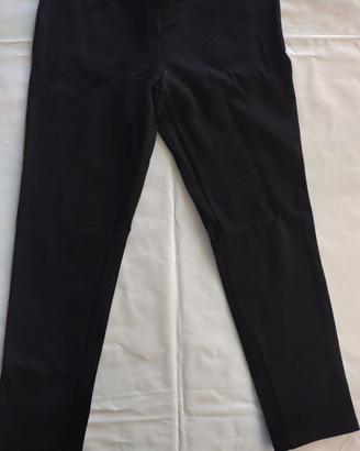 pantaloni neri elasticizzati tg 40 ultima moda 