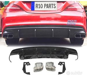 DIFFUSORE MERCEDES CLA W117 13-15 LOOK A45 NERO LU