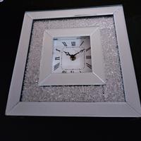 orologio da tavolo in vetro specchiato 