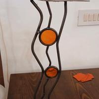 candelabro artigianale fatto a mano vintage 
