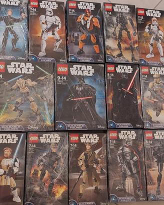 Lotto Lego Star Wars buildable figures Misb