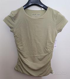 TOP/SOTTOGIACCA DONNA VERDE SALVIA