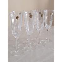 7 bicchieri per champagne Capri Crystal Italia