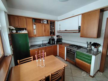 cucina ad angolo con elettrodomestici 