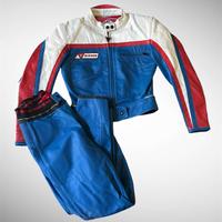 Completo Dainese pelle vintage giacca pantaloni