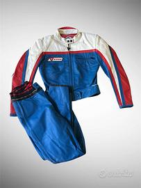Completo Dainese pelle vintage giacca pantaloni