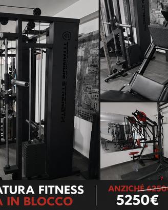 Attrezzatura palestra professionale, solo inblocco