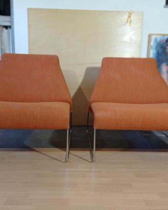 B&B ITALIA 2  Poltrone LAZY 05 in Cotone arancio