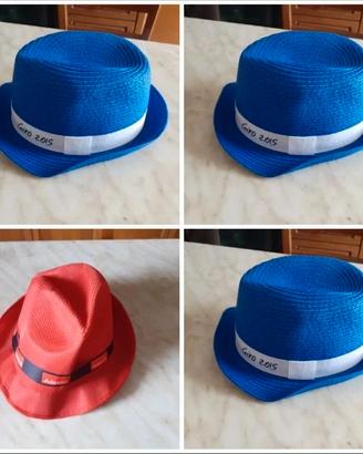 4 Cappelli stile Fedora e Borsalino per Carnevale