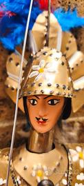 Marionetta Pupo  Vintage Cm 60 Armatura Ottone E A