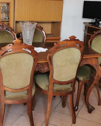 Tavolo legno con sedie