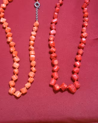 collana preziosa corallo naturale antico 