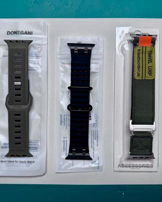3 Cinturini DONEGANI per Apple Watch 45-49mm