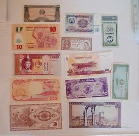 Lotto banconote straniere in Fds 