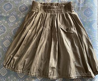 Max&Co - Gonna a palloncino con tasche verde scuro