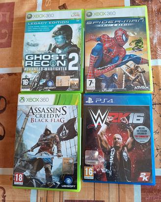 Giochi XBOX 360 E PLAYSTATION 4