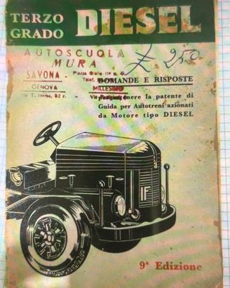 Libro Manuale “Terzo Grado- Diesel anni 50