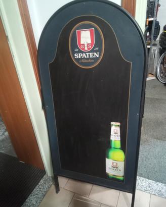 lavagna pubblicità birra 