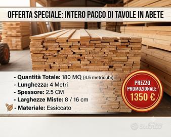 tavole abete nuove 
