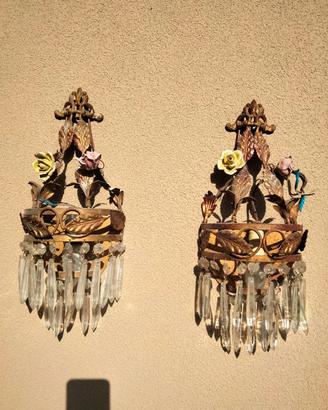 applique anni 60 rame e ceramica 