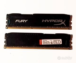 2 RAM DDR3 PC3-12800, 16GB (2x8GB), per Desktop