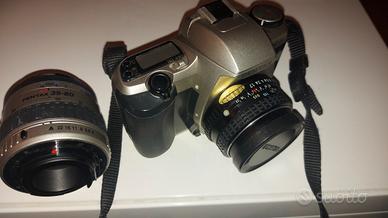 macchina fotografica Pentax MZ 30 con 2 obiettivi