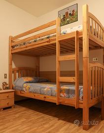 Letto a castello in legno