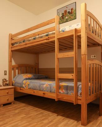 Letto a castello in legno