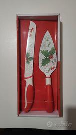 Set coltello + pala dolce Brandani Happy Christmas