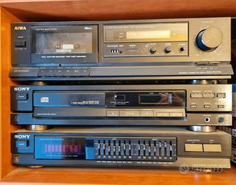 2 impianti stereo hi-fi anni '80 e '90 (in blocco)