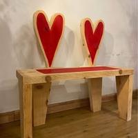 Panchina artigianale in legno