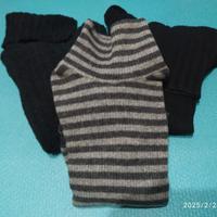 ART. 86 - 2 MAGLIONI NERI + BODY GRIGIO