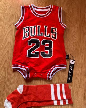 Tutina neonato Jordan bull + calzini