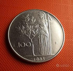 100 Lire 1963 Minerva