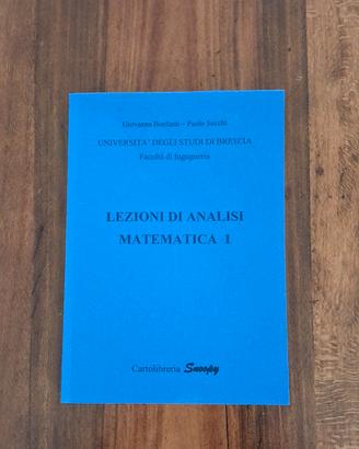 libro universitario di Analisi Matematica I