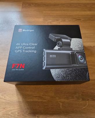 Dashcam REDTIGER F7N 4K+1080P WiFi GPS 64GB nuova