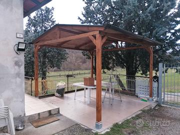 Tettoia gazebo pergola riparo auto sole grandine