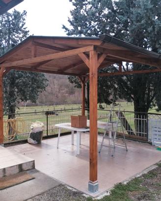 Tettoia gazebo pergola riparo auto sole grandine