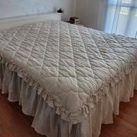trapunta matrimoniale dipinta a mano