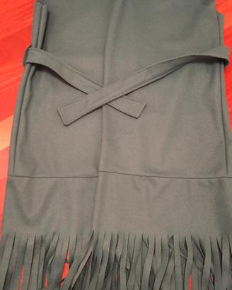 Gilet lungo con frange 