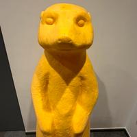 Suricato Cracking Art Giallo scultura plastica